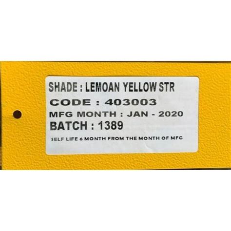 Lemon Yellow Str Powder Coating Color At Rs Kg