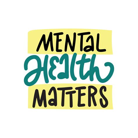 Handwritten Phrase About A Mental Health Your Mental Health Matters For Postcards Posters