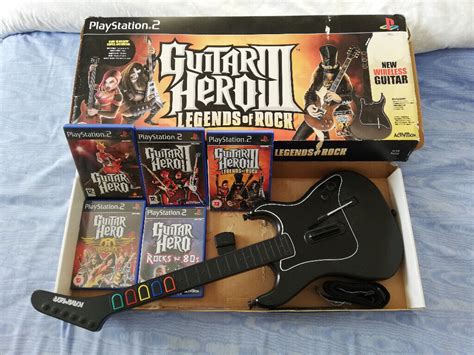 Guitar Hero - Wireless Guitar & 5 Games - PS2 (Playstation Two) | in Norwich, Norfolk | Gumtree