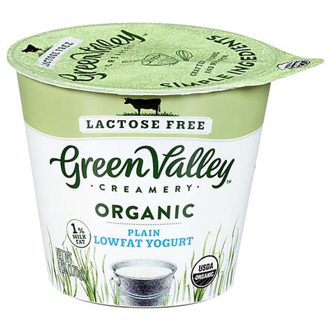 Green Valley Creamery Lactose Free Lowfat Organic Plain Yogurt Oz