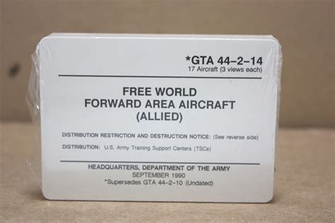 Aircraft Recognition Cards