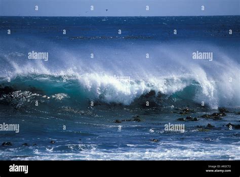 South Africa Table Mountain National Park Atlantic Ocean Waves Crashing