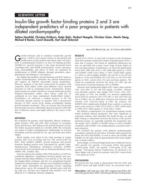 PDF Insulin Like Growth Factor Binding Proteins 2 And 3 Are