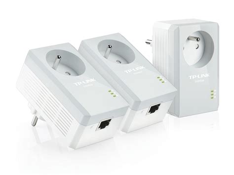 Tl Pa4015pt Kit Av500 Powerline Adapter With Ac Pass Through 3 Pack