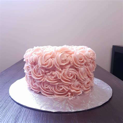 Light Pink Rosette Cake Pink Rosette Cake Light Pink Rosette Cake