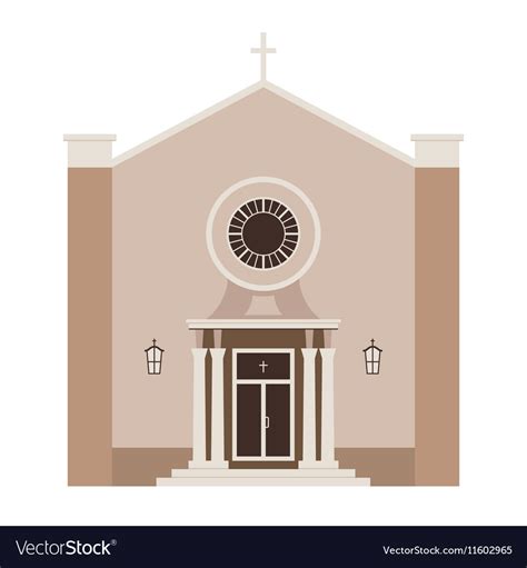 Church building Royalty Free Vector Image - VectorStock