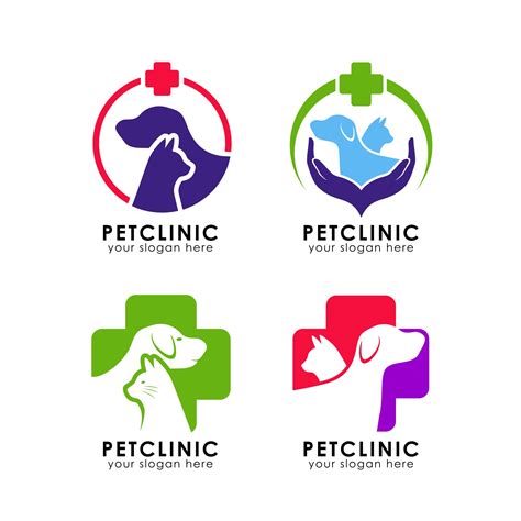 pet care and clinic logo design template 2526019 Vector Art at Vecteezy