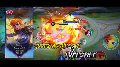 Fanny Freestyle Killer Zane Goes Hyper Carry🔥 Super Aggressive Fanny Gameplay Mlbb Youtube