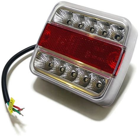 LAMPA LED TYLNA ZESPOLONA LAWETA PRZYCZEPA 12V 24V AT 640 za 45 zł z