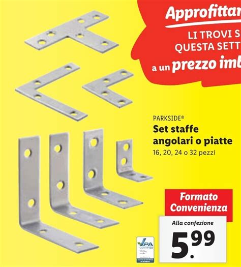 Parkside Set Staffe Angolari O Piatte O Pezzi Offerta Di