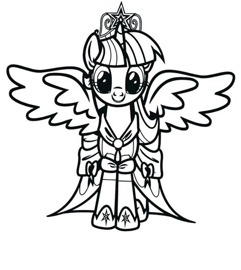 My Little Pony Princess Twilight Sparkle Coloring Pages At Getcolorings