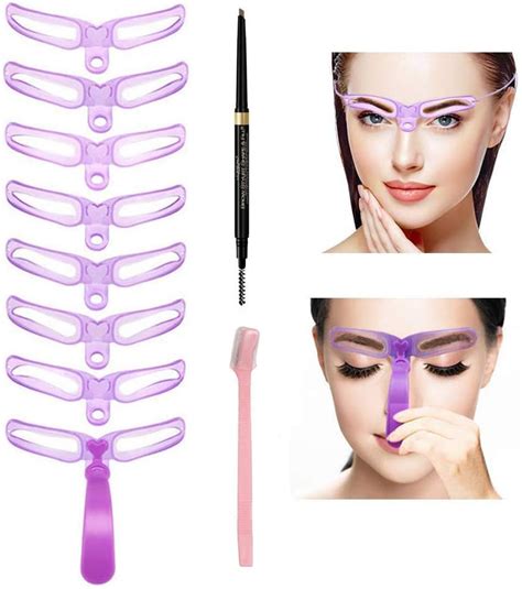 Eyebrow Stencil Eyebrow Shaper Kit 8 Styles Reusable