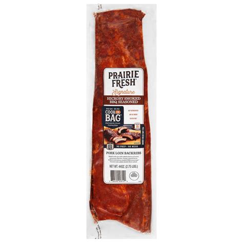 Prairie Fresh Signature Cook In Bag Pork Loin Backribs Hickory Smoked