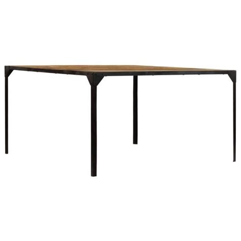 Table Manger Aramox Bois De Manguier Massif Style Industriel