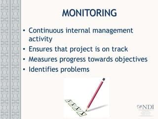 Introduction To Monitoring And Evaluation Ppt