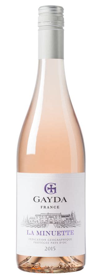 Vin Ros La Minuette Domaine Gayda Bouteille De Vin Vin Ros