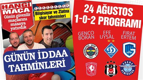 24 Ağustos 1 0 2 iddaa tahminleri Fenerbahçe Twente D Kiev