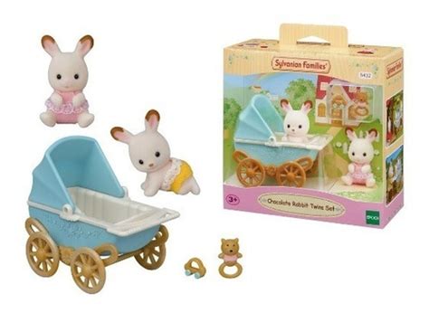 Sylvanian Families Bebê Gêmeos Coelho E Carrinho 5432 Frete grátis