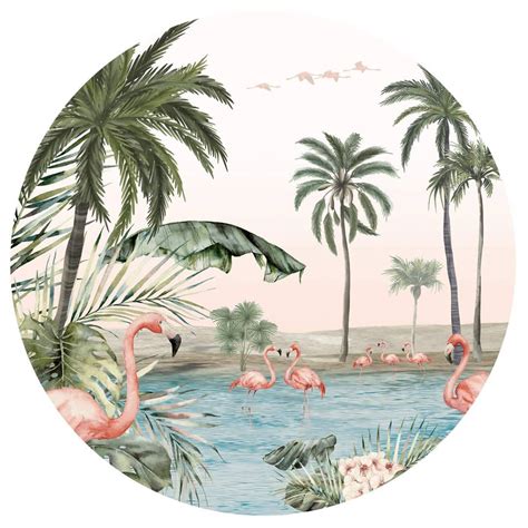 Adesivo Murale Kikki Belle Flamingos Wall Art It