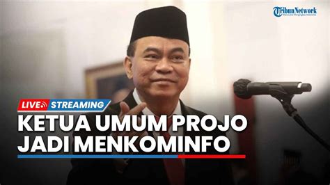 LIVE Budi Arie Setiadi Ketua Umum Projo Jadi Menkominfo Gantikan