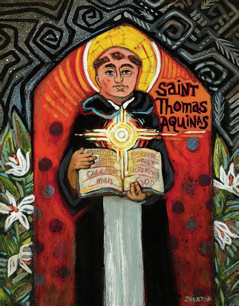 St Thomas Aquinas Painting By Jen Norton