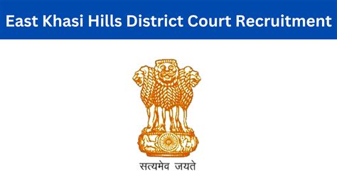 East Khasi Hills District Court Stenographar Grade Iii Lda Driver