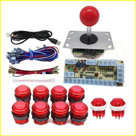 Diy Arcade Joystick Button Kit Parts Usb Encoder To Pc Controls Games