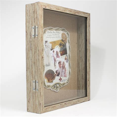 weathered wood shadow box frame   tangible memories