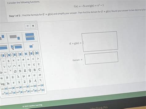 [answered] Consider The Following Functions A F X 5x And G X X 1 Step 1