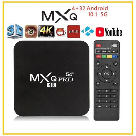 5G MXQ Pro 4k Android Tv Box 2 4GHz WiFi Quad Core Home Media Player