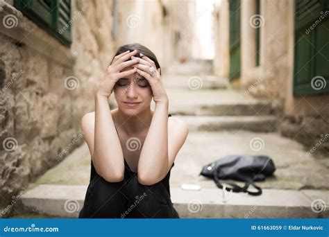 Woman With Sad Face Cryingsad Expressionsad Emotiondespairsadness