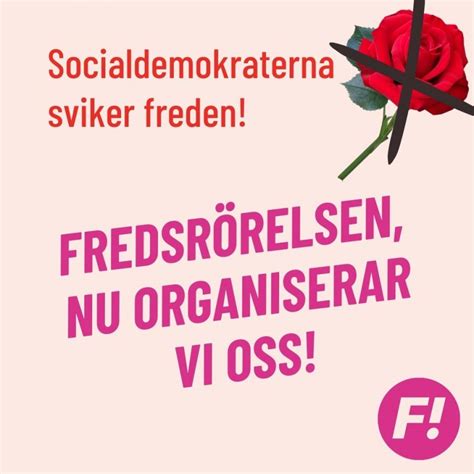 Socialdemokraterna Sviker Freden · Feministiskt Initiativ