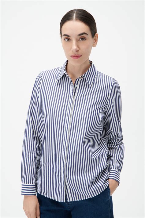 Chemise Calypso Bleu Marine Femme