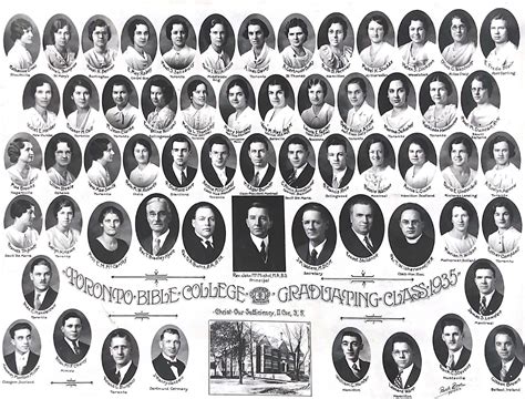 Toronto Bible College Graduating Class Of 1935