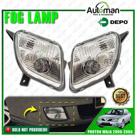 Depo Proton Waja Car Fog Lamp Fog Light Spotlight Bumper