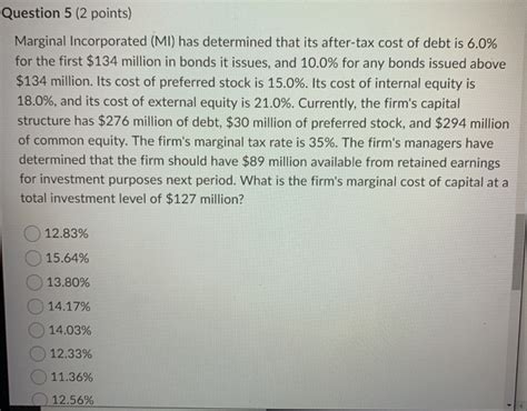 Solved Question Point Saved Marginal Incorporated Chegg