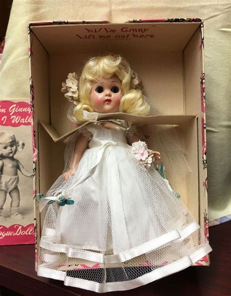 Vintage Ginny Doll Bkw Vogue Ginny Doll Bride Minty W Box Bride Dolls Dolls Vintage Dolls