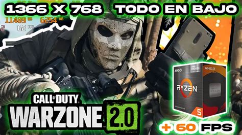 Call Of Duty Warzone Con Amd Ryzen G Pruebas De Rendimiento