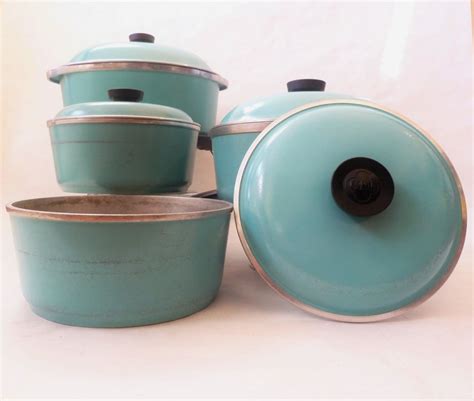 Club Aluminum Cookware Set Vintage Turquoise Roasting Pan | Etsy