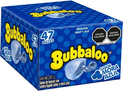 Bubbaloo Chicle Sabor Mora Caja Con Piezas Amazon Mx