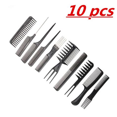 Buy 10pcs Set Professional Hair Brush Comb Salon Barber Anti Static