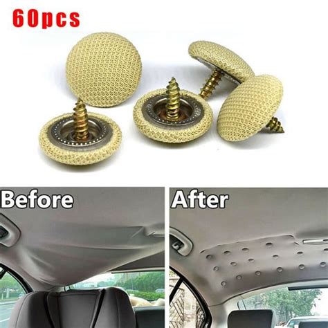 60pcs Voiture Auto Rivet Toit De Voiture Panneau Agrafe Retainer