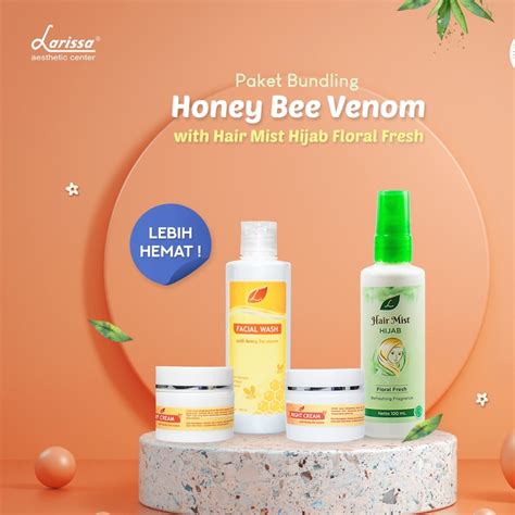 Jual Larissa Paket Hemat Day Night Cream Facial Wash Honey Bee