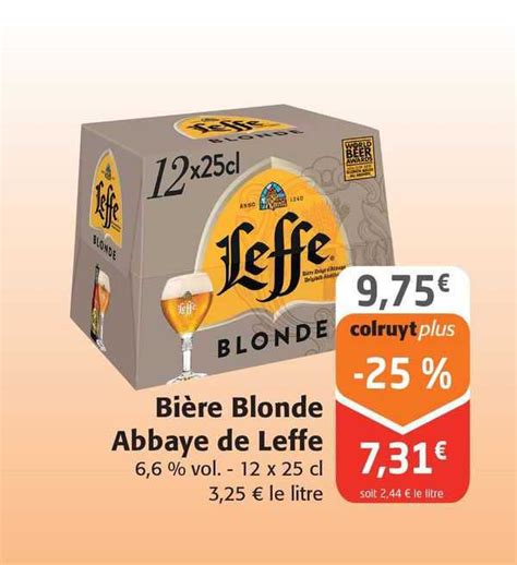 Promo Bière Blonde Abbaye De Leffe chez Colruyt iCatalogue fr