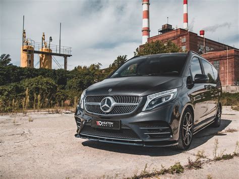 Front Splitter V Mercedes Benz V Class Amg Line W Facelift