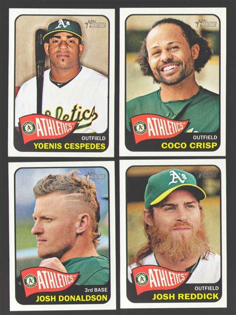 2014 Topps Heritage 1 425 OAKLAND ATHLETICS A S Team Set EBay