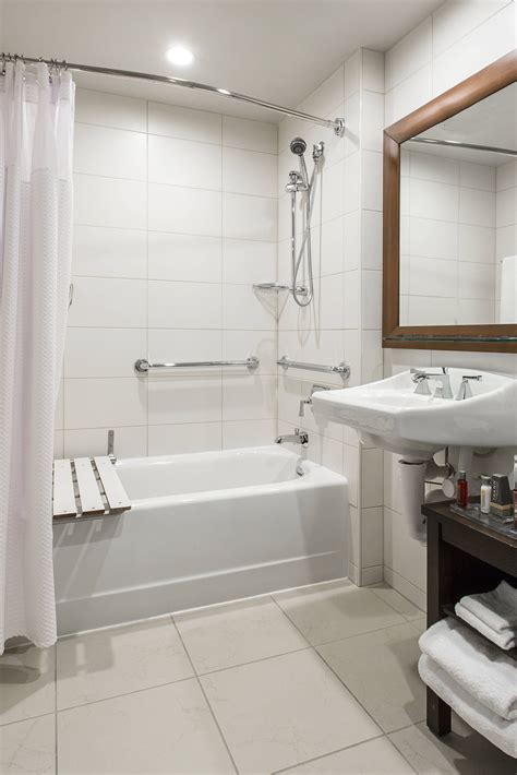 Rochester Airport Marriott Accessible Guest Bathroom #beautiful, #holiday, #Hotels, Airport ...