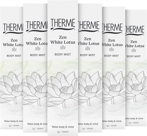 6x Therme Body Mist Zen White Lotus 60 Ml Bol