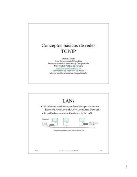 PDF de programación Conceptos básicos de redes TCP IP