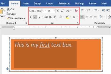 How To Create And Format A Text Box In Microsoft Word